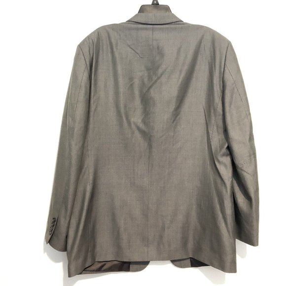 Vintage Jones New York Robinsons May Silk Wool Blend Gray Blazer Men Size L 46 - Picture 4 of 12